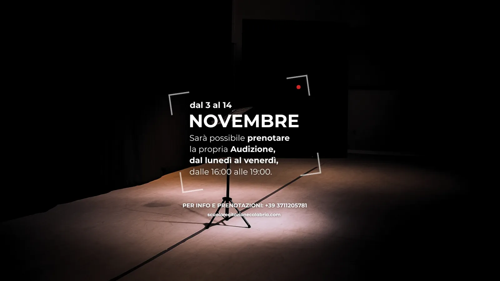 Sito SRC Audizioni Novembre